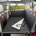 Doglike Dog Truck Seat Cover for Back Seat [with Detachable Mat], Hard Bottom Dog Hammock for Car, Pet Bed Extender for 2-4 Large Dogs, Waterproof Seat Protector, XL Size Fits for Crew Cab Truck/SUV