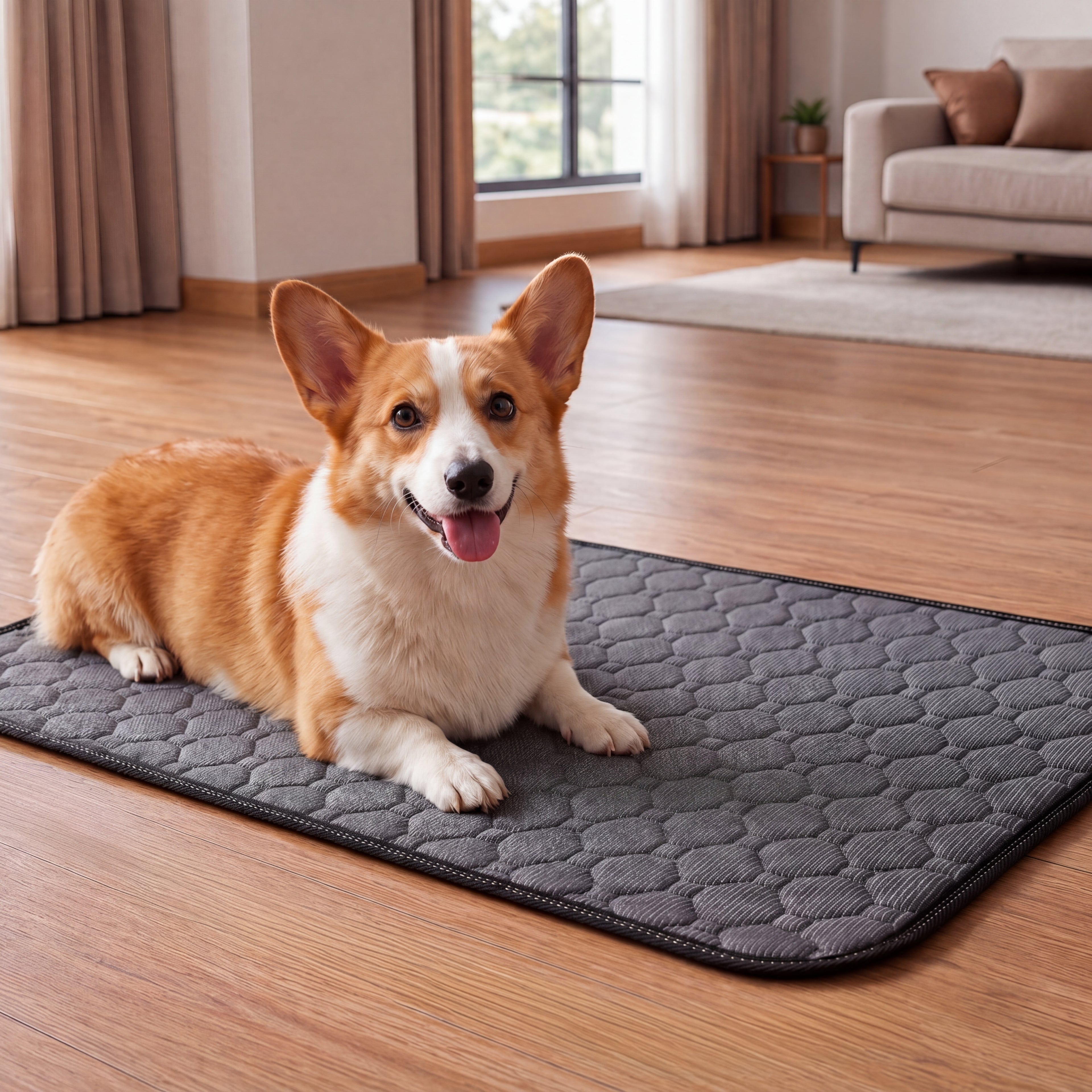 Doglike Washable Pee Pads for Dogs [Upgraded Silver-Ion Odor] – Ultra Absorbent, Leak-Proof, Non-Slip & 5-Hour Quick-Drying Reusable Puppy Training Pads for Home, Crate & Sofa, 24" x 18" (2 Pack)