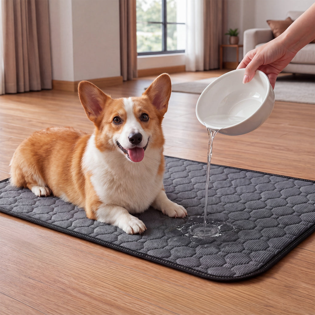 Doglike Washable Pee Pads for Dogs [Upgraded Silver-Ion Odor] – Ultra Absorbent, Leak-Proof, Non-Slip & 5-Hour Quick-Drying Reusable Puppy Training Pads for Home, Crate & Sofa, 24" x 18" (2 Pack)